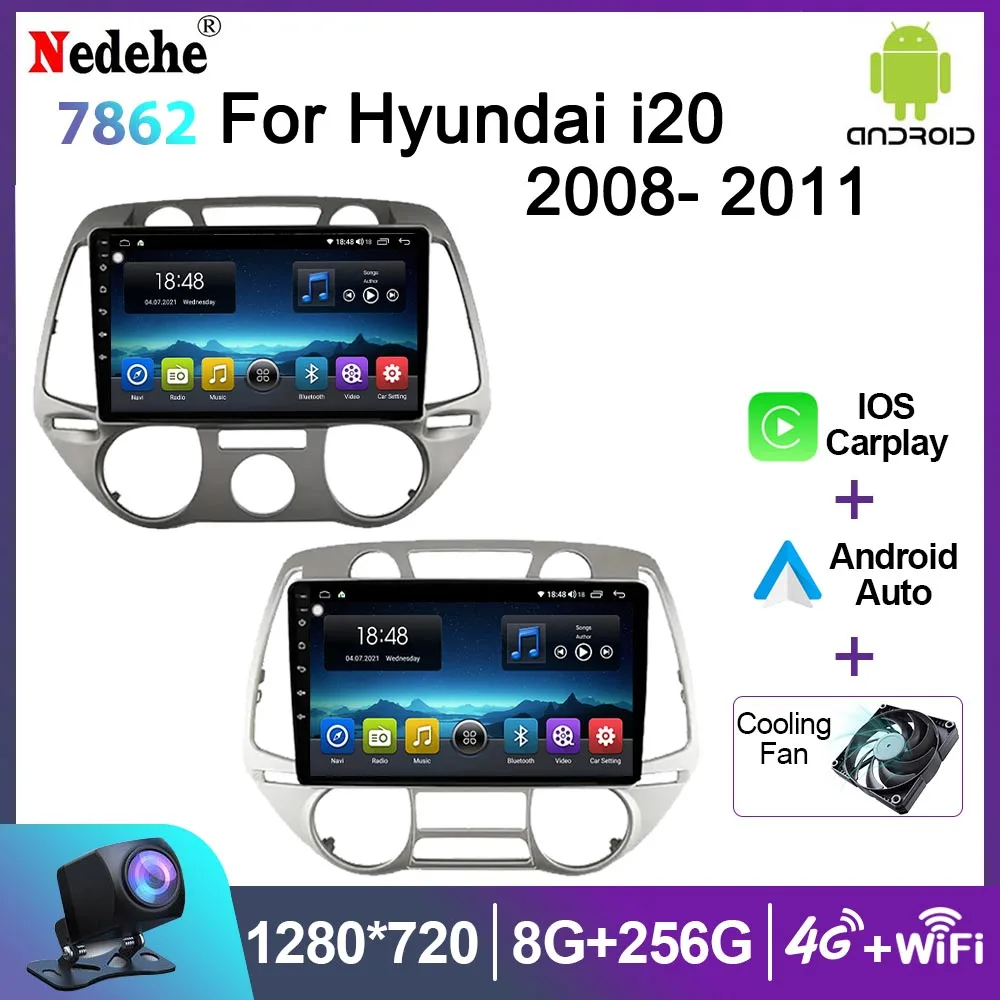 

2 Din Car Radio Android 12 For Hyundai i20 2008 - 2012 Multimedia Video Player Carplay 2din Stereo Autoradio GPS Navigation DSP