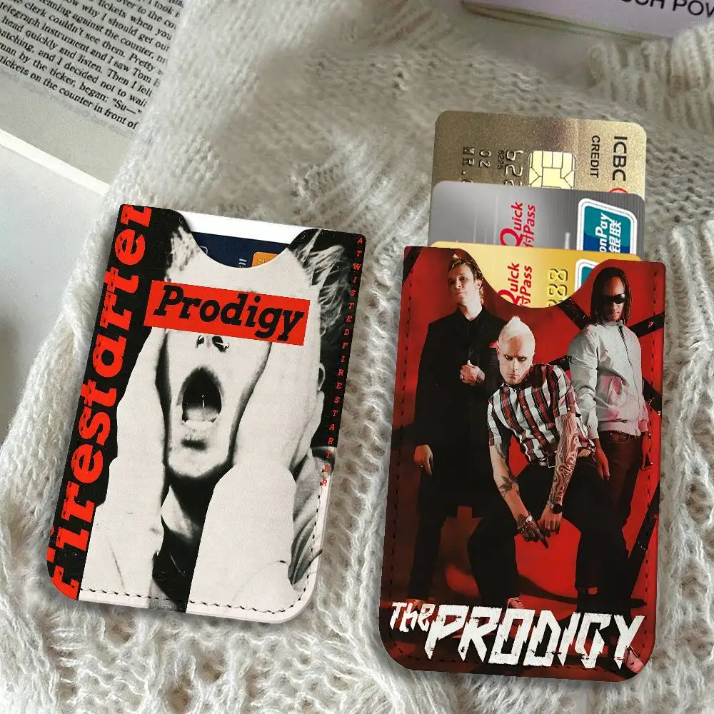 Band T-the Prodigy PU Leather Card Holder Sleeve for Credit Cards,Secure/Slim Design, Travel Storage Essentials
