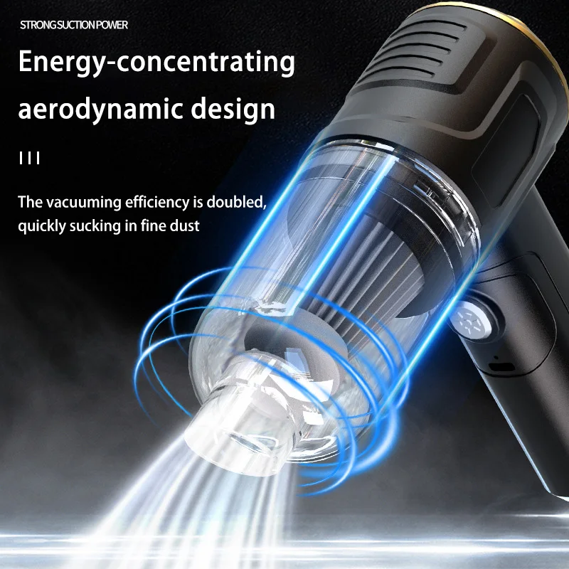 Xiaomi High-power Car Vacuum Cleaner Suction & Blow Home & Car Use Portable Strong Suction Power Small Wireless Vacuum Cleaner