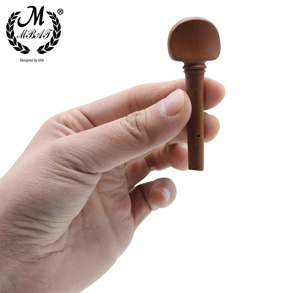 M MBAT 4Pcs Violin Tuning Pegs Endpin Jujube Wood 4/4 FiddleTuning Peg String Instrument  Violin Accessories Replacement Parts