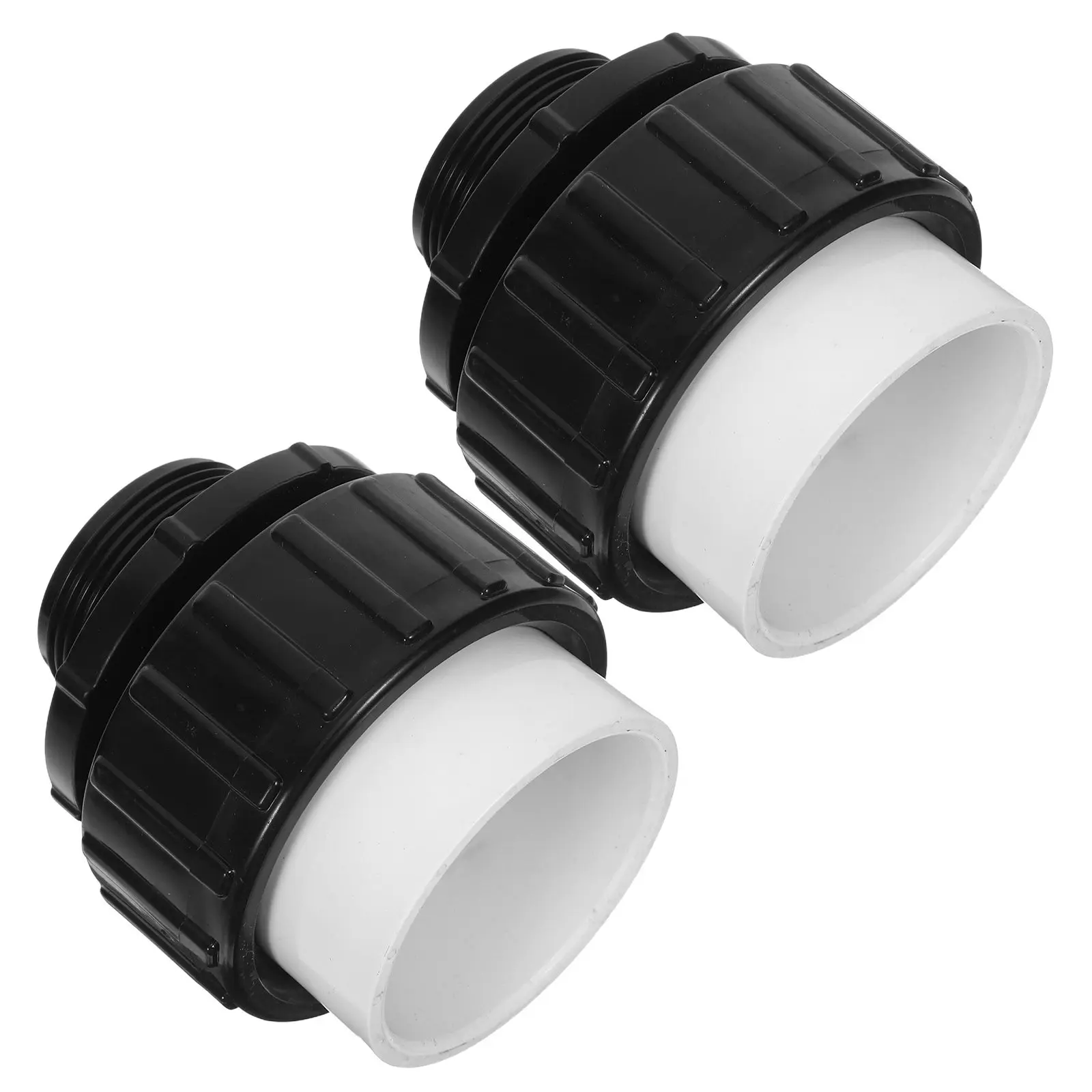 1Pair Pool Pump Replacement Weather Resistant Material Swimming Union Adapter High Temp Threaded Coupling Spa Connector