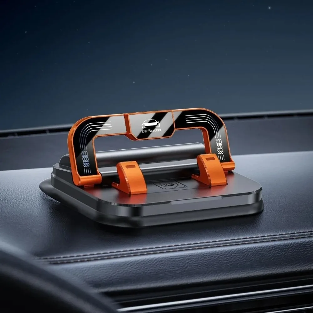 

Портативный противоскользящий автомобильный держатель для телефона 2-в-1, поворот на 360° ° Вращающееся крепление для мобильного телефона, регулируемое автомобильное крепление для использования в автомобиле