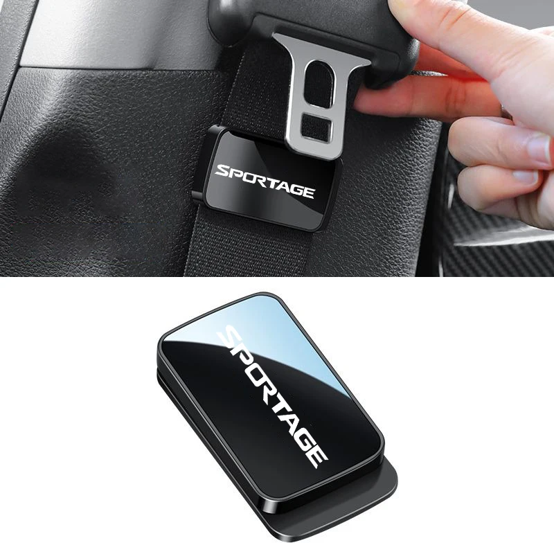 Magnetic Car Seat Belt Holder Anti-Wear Stabilizer Adhesive Adjustable Fastener Clip For Kia Sportage 3 MK3 2012 2013 2014 2015