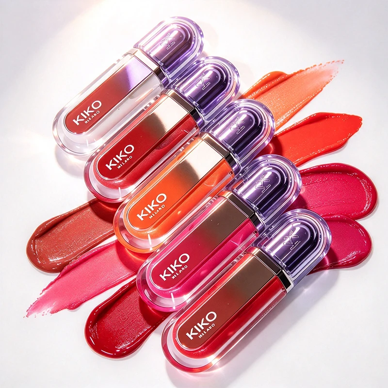 Kiko Limited Edition New 3D Water Luminous Lip Gloss Non Stick Cup Waterproof Lasting Hydrating Shimmer Makeup Nature Lip Makeup