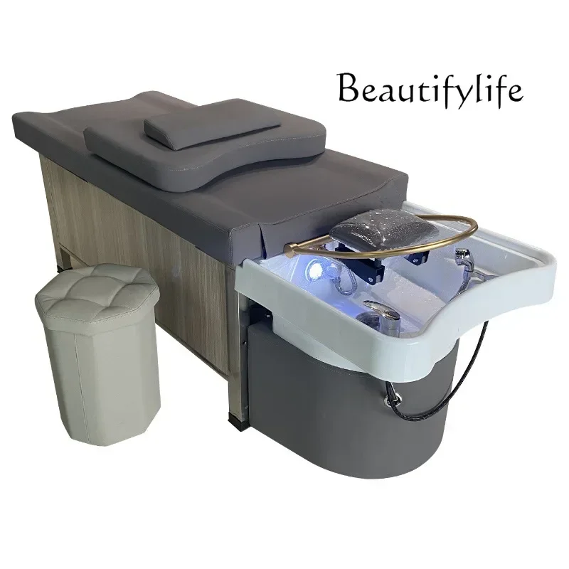 

LJYStainless steel hair treatment shampoo bed beauty salon water circulation fumigation health Thai massage bed