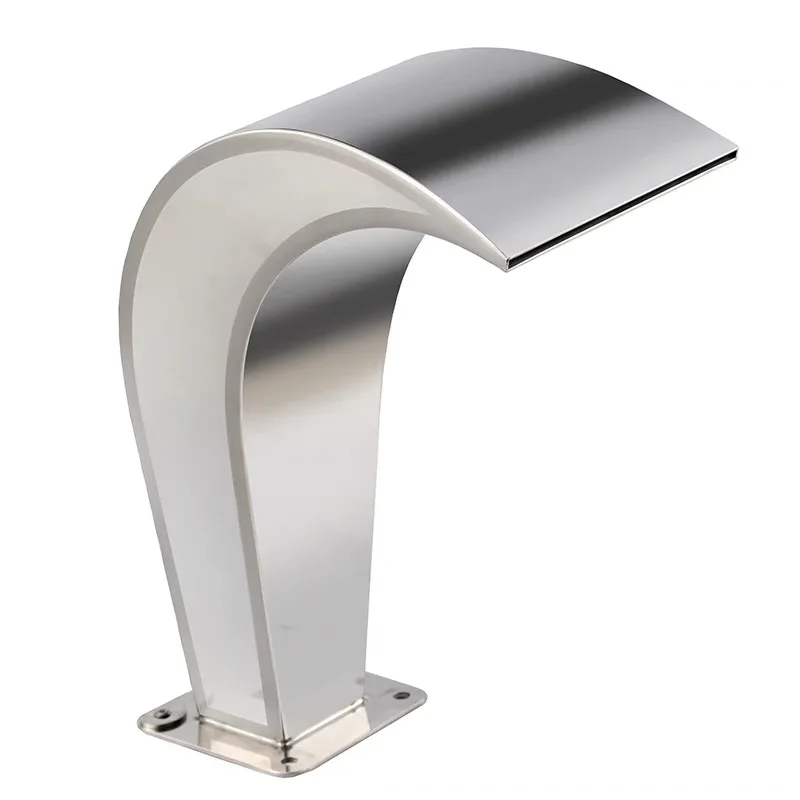 Pool Dolphin Waterfall Arc Stainless Steel Water Fountain Waterfalls