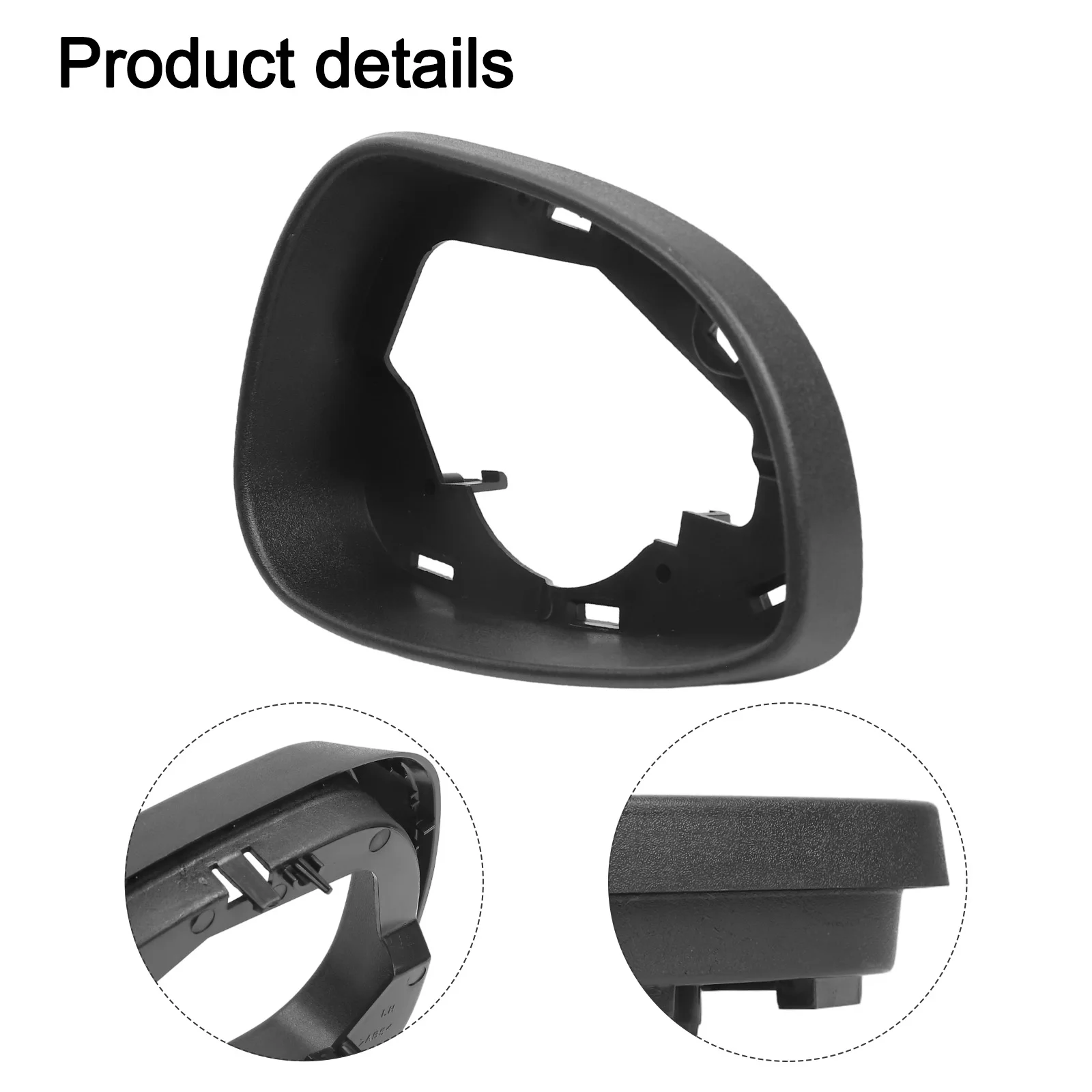 

Запасная часть автомобиля для обслуживания автомобиля Матовая черная сменная рамка Матовая черная отделка Удобный дизайн