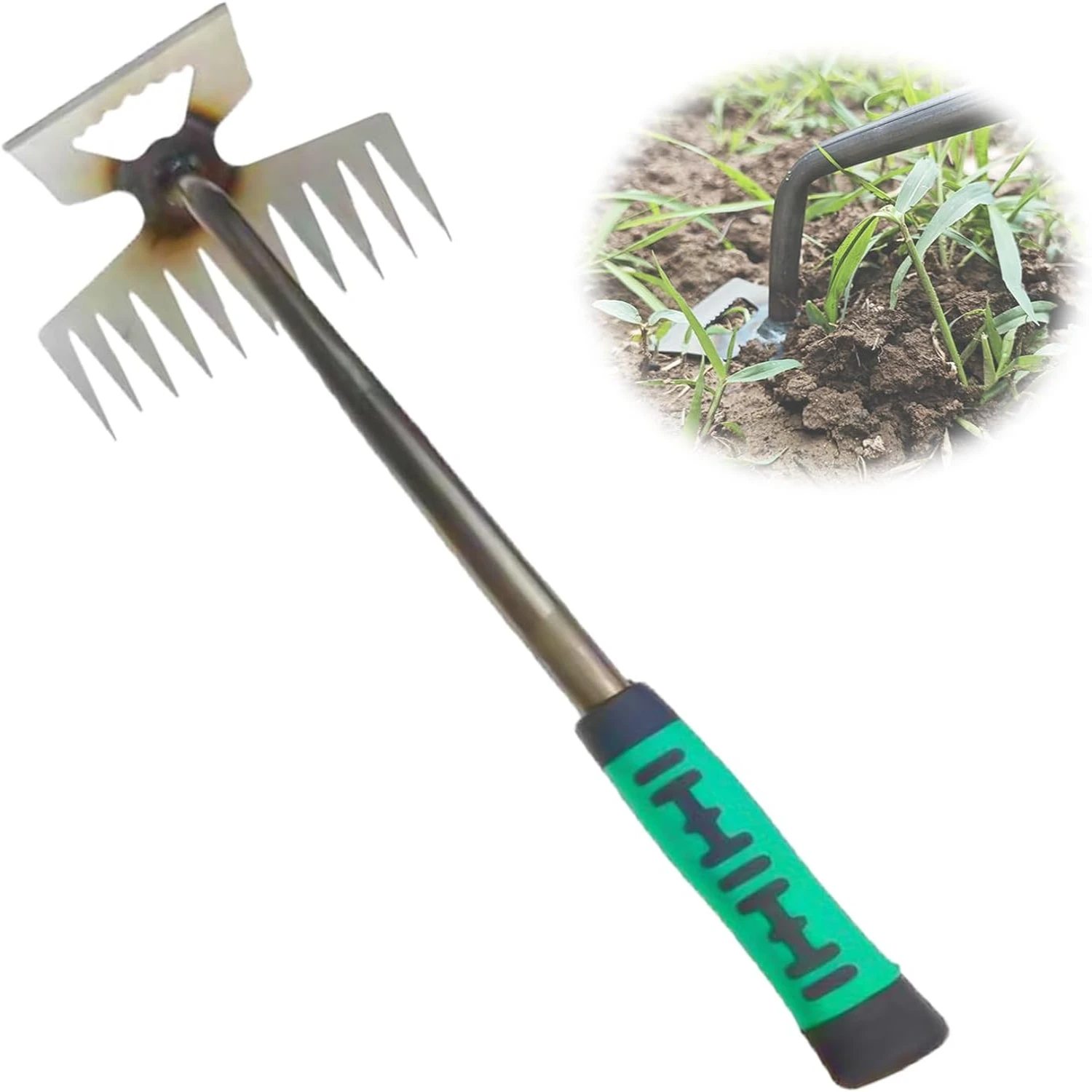 

Durable High-Performance Gardening Tool with Superior Multifunctional 6-Teeth Precision for Ultimate Control in the Garden - Cra