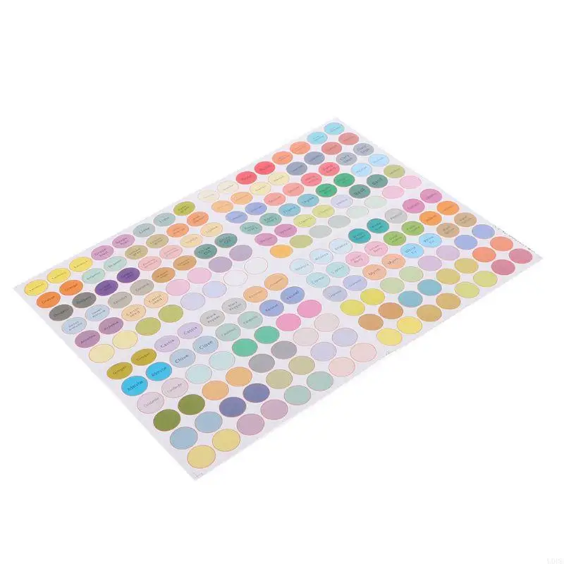 U0DE круглые наклейки на бутылки с эфирным маслом, этикетки для бутылок с эфирным маслом