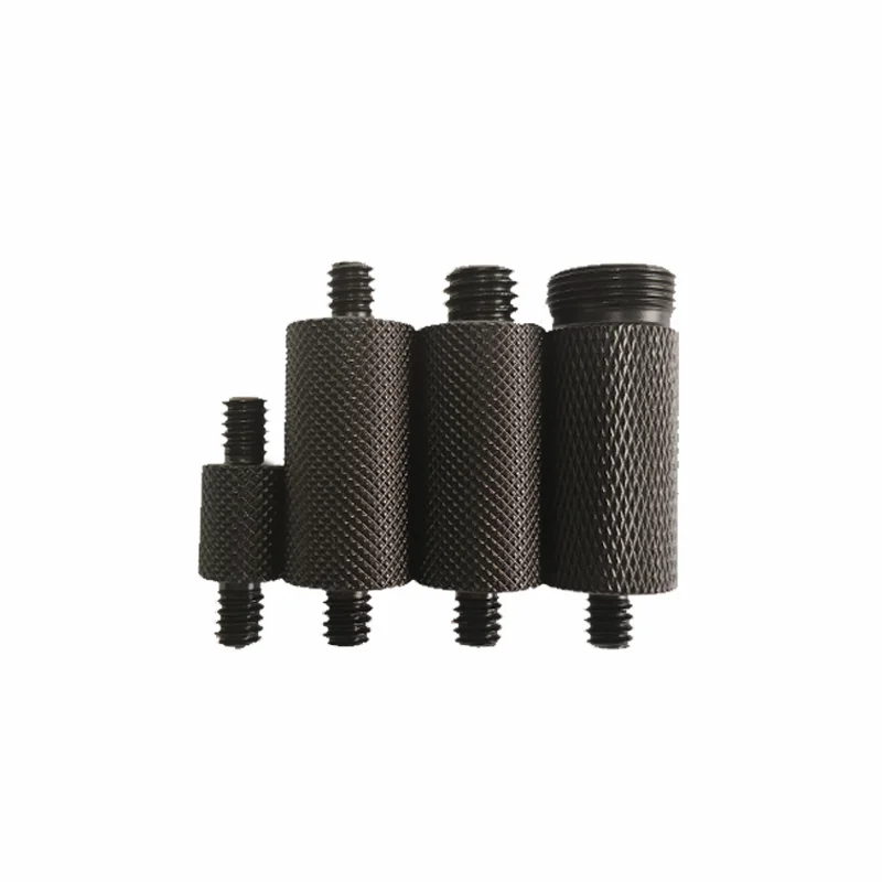 2 قطعة سبائك الألومنيوم 1/4 تمديد مسامير مزدوجة الأطراف إلى 1/4 ، 3/8 و 5/8 مسامير محول ترايبود لملحقات الكاميرا