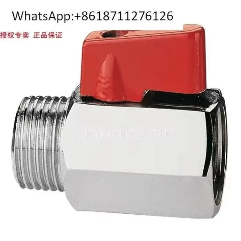 Original imported ball valve [ITAP made in Italy] art.126 Mini ball valve/red handle