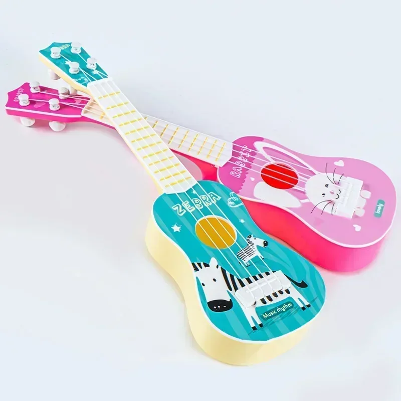 Children Ukulele Musical Toys 4 Strings Small Guitar Montessori Education Instruments Music Toy Musician Learning Gift