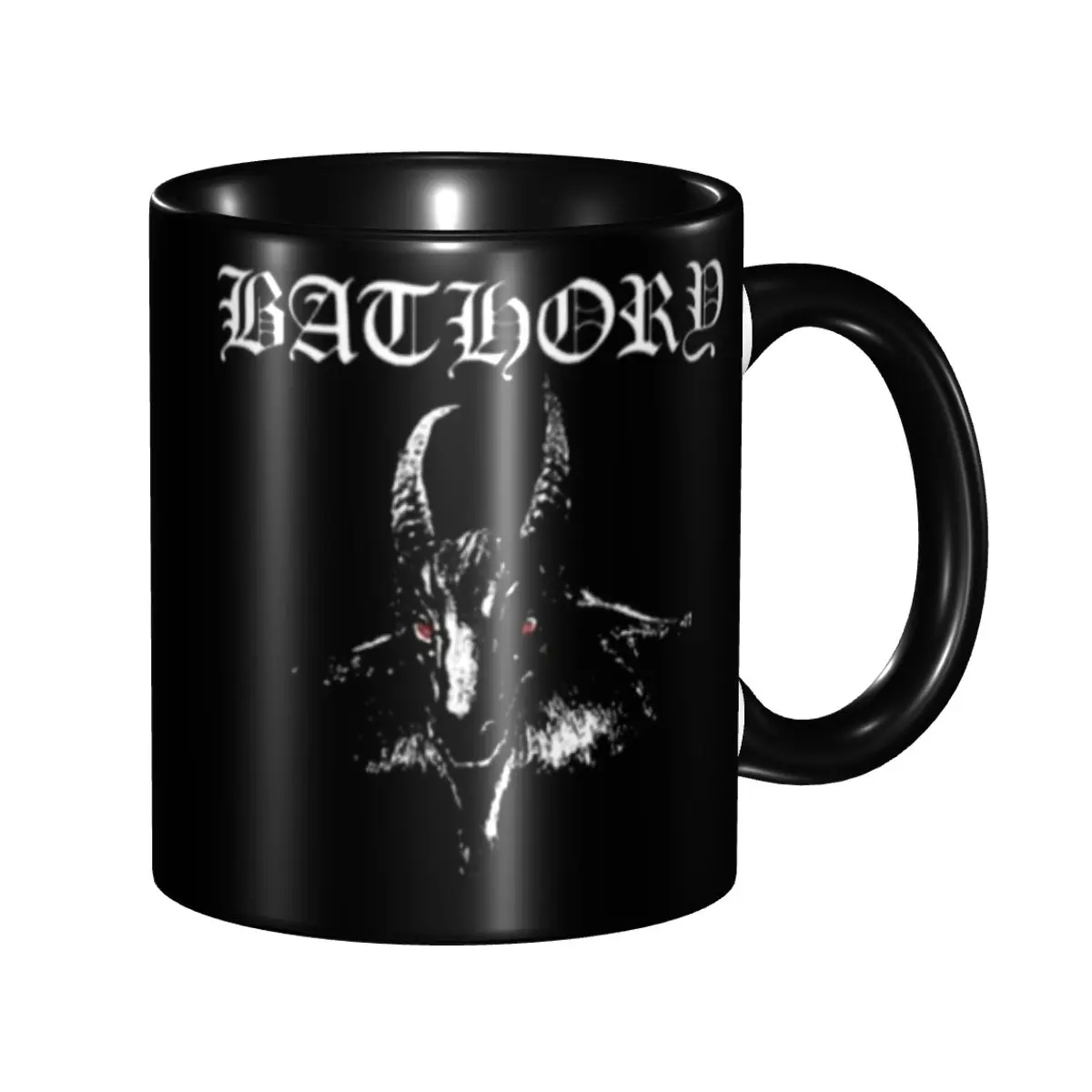 

Personalized Darkthrone Bathory Red Eyes Mugs DIY Norwegian Black Metal Band Ceramic Milk Tea Coffee Cup