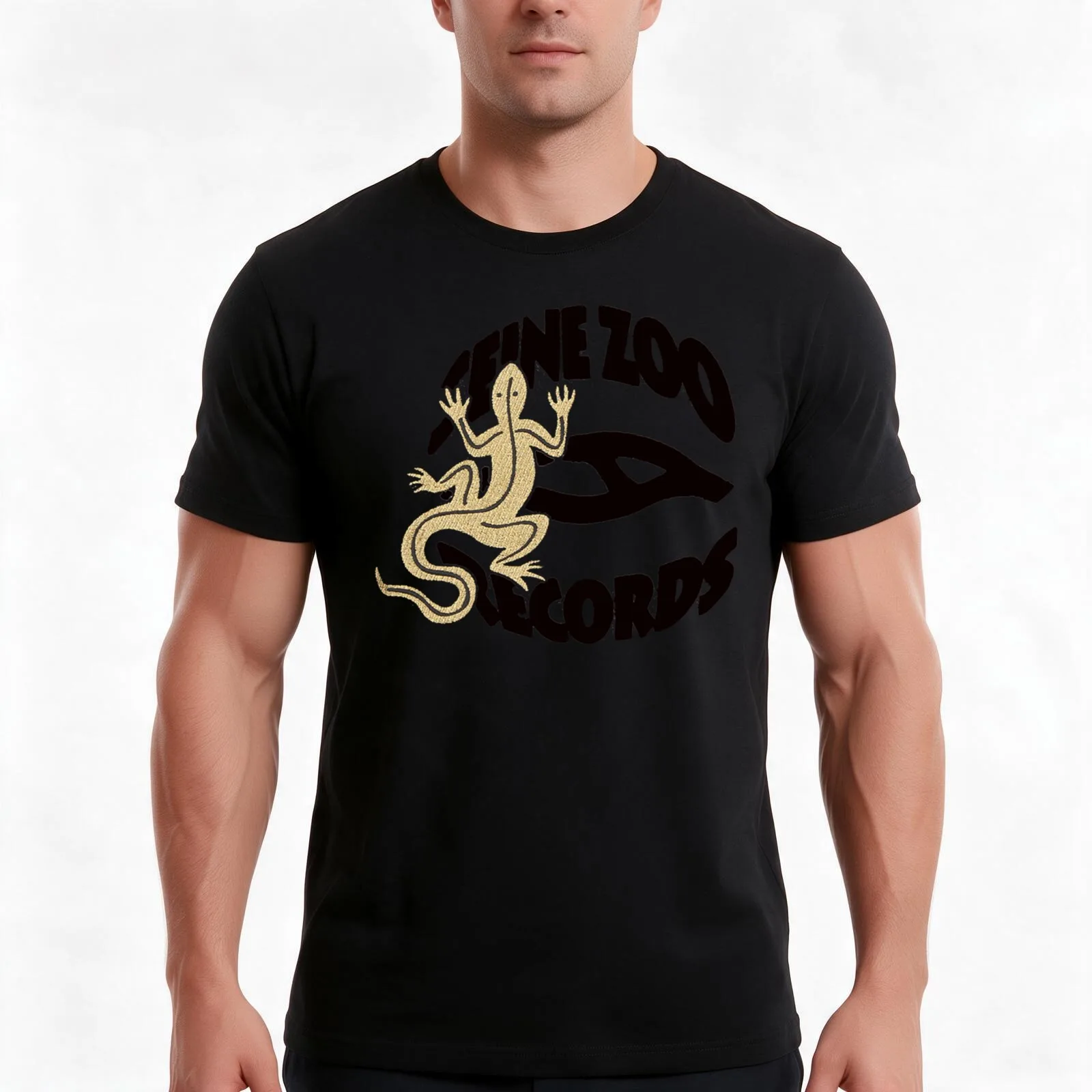 Seine Zoo Records T-Shirt, Summer Casual Cotton Tee, Oversized Streetwear Tops, Vintage Graphic Print, Loose Fit Short Sleeve