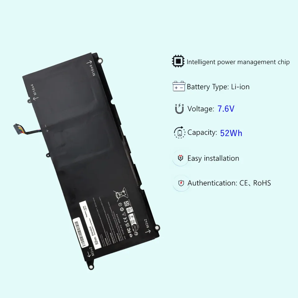 JD25G Laptop Battery 52Wh for Dell XPS 13 9343 9350