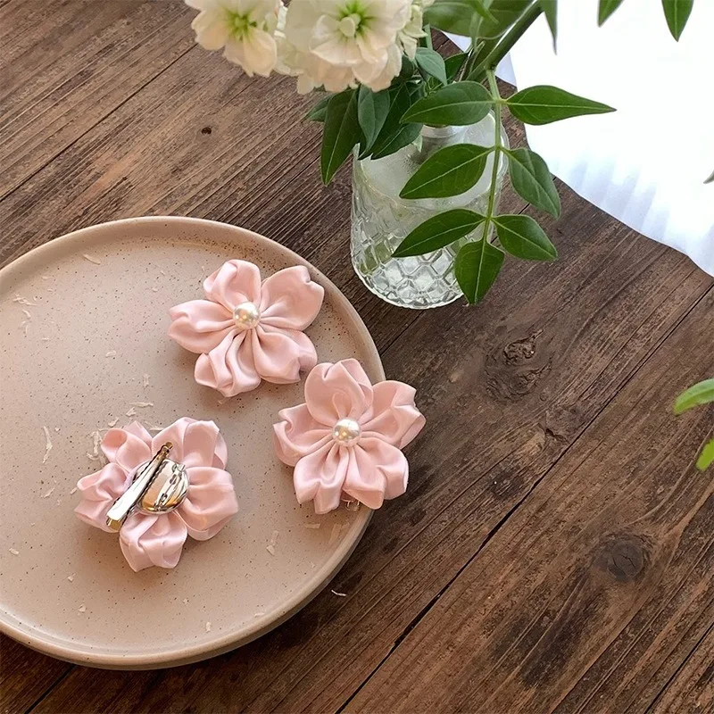 super-fada-rosa-flor-grampo-de-cabelo-romantico-flor-de-cerejeira-feminino-franja-clipe-lateral-moda-versatil-duckbill-clipe-estilo-headwear