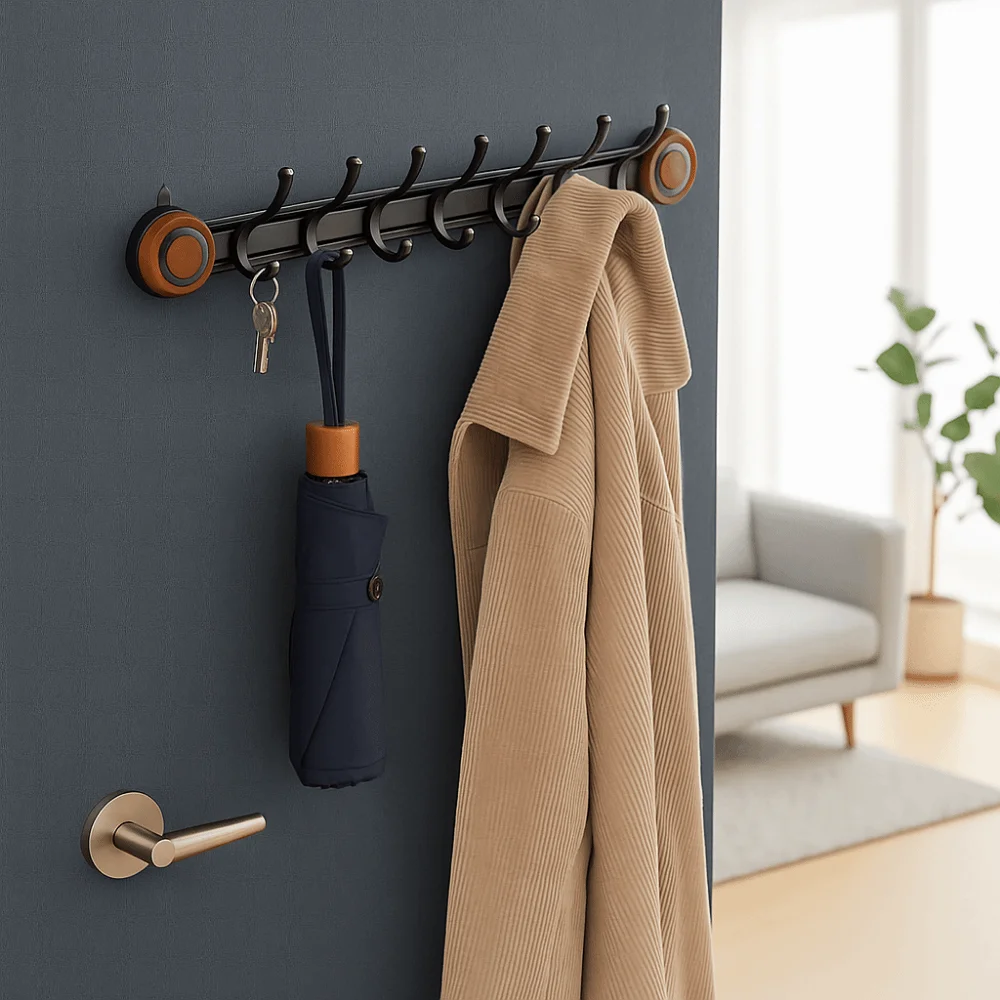 

Traceless Suction Cup Door Rear Hooks Punch-free Wall Mounted Door Back Clothes Hook Waterproof Decorative Wall Hooks Bathroom