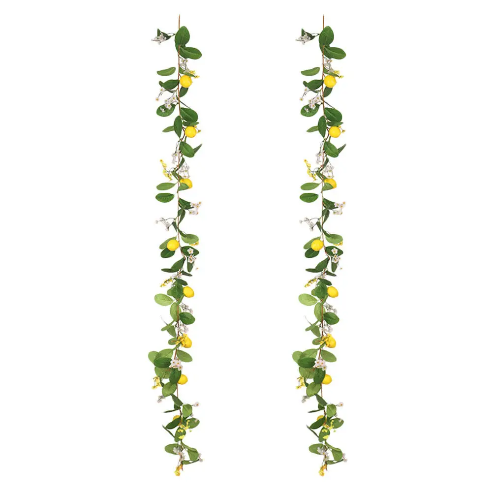 

2Pcs Artificial Hanging Vine Decor Realistic Wall Door Porch Balcony Indoor Outdoor Garden Decoration Simulation Rattan Garland