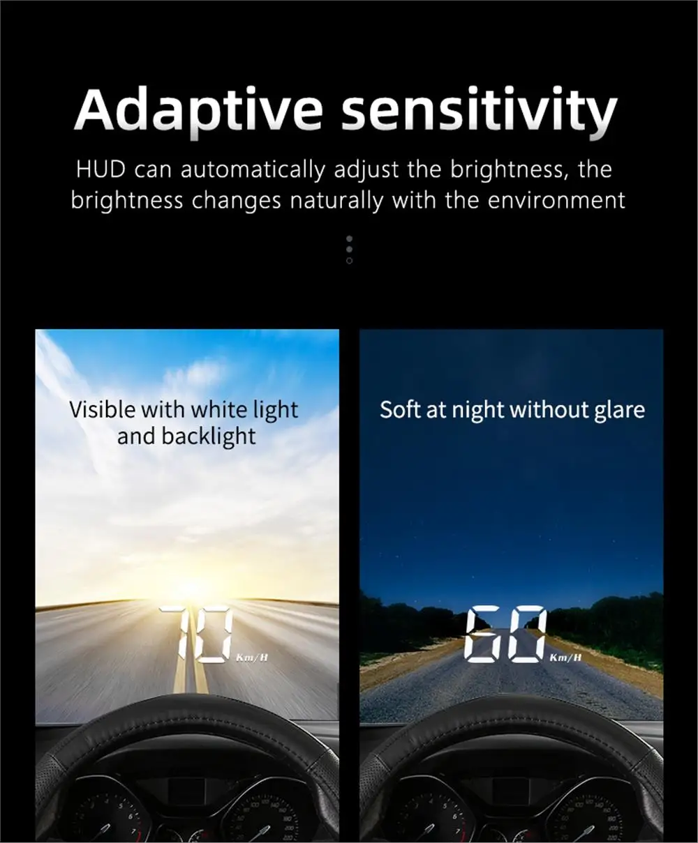 M3 OBD2 HUD Head-Up-Display OBD2 Auto-Geschwindigkeits-Bordcomputer Kraftstoffverbrauch mit Alarm Auto-Elektronik-Zubehör Glasprojektor – Detail 17