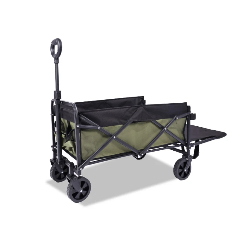 Outdoor Garden Park Utility Kids Wagon Portable 4 Wheel Beach Trolley Cart Foldable Camping Stroller Folding Wagon