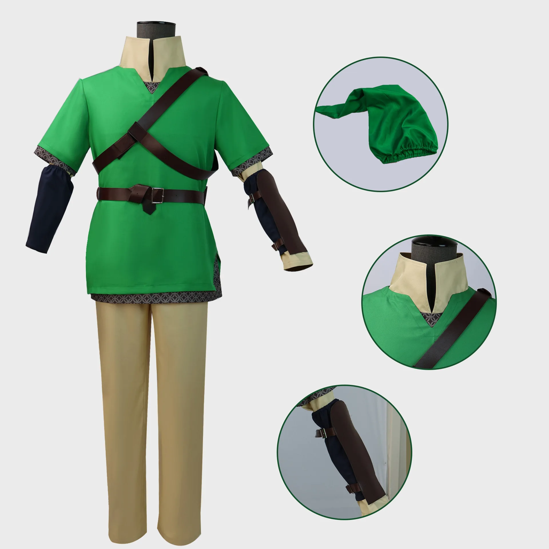 

Zelda Legend Cosplay Costume, Skyward Sword Link Elf Costume Cosplay Costume