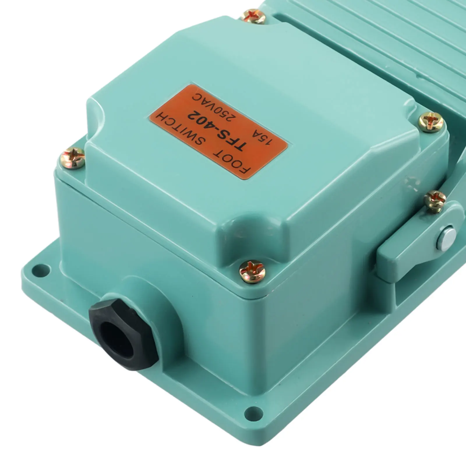 Aluminum Cased Footswitch for Hydraulic Machines and for Power Tools with IP67 Protection and Momentary On Off Function