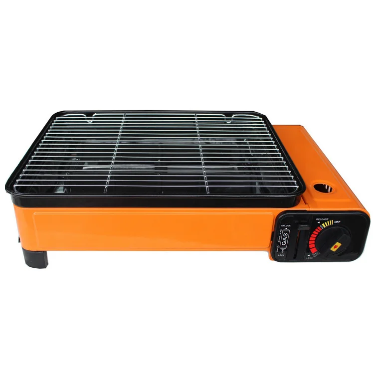 

Latest Hot Sale Outdoor Camping Butane Stainless Steel Portable Grill Camping With Plate