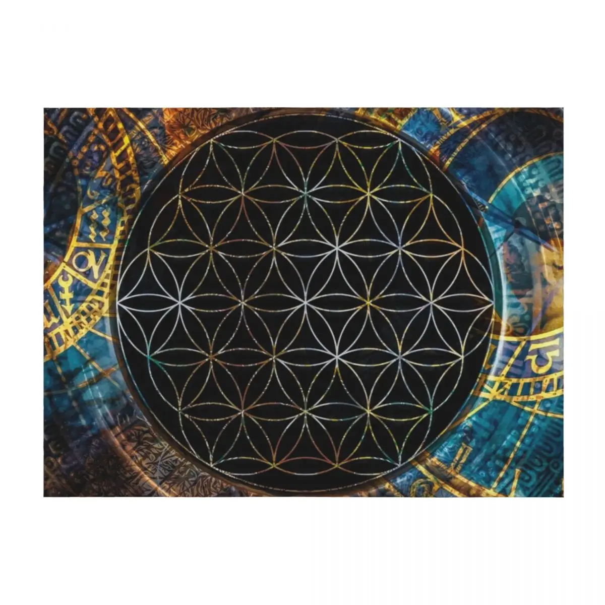 

Flower of Life Sacred Geometry Throw Blanket Weighted bed plaid Giant Sofa Bed Fashionable Blankets