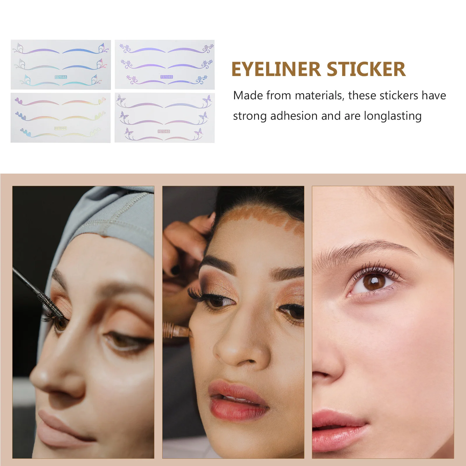 4 fogli adesivo olografico per doppia palpebra argento farfalla stella adesivo per trucco temporaneo decorazioni per occhi festival festa eyeliner