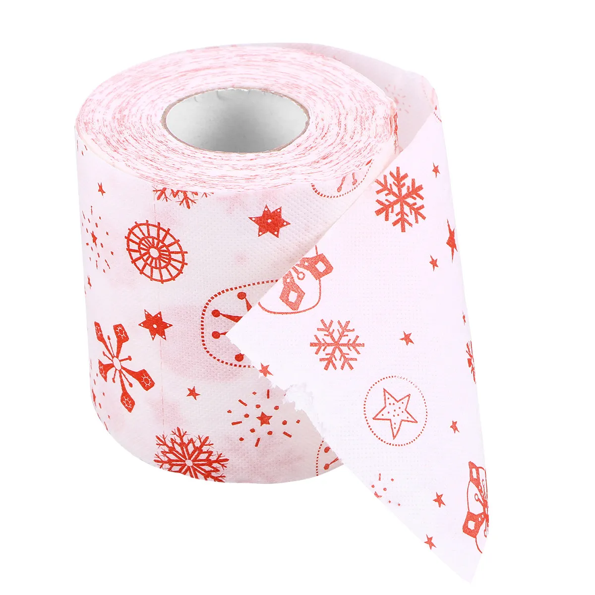 Creative Santa Claus Toilet Paper Roll Soft Multi Layer Printed Tissue Eco Friendly Paper for Home Shop Restaurant Use