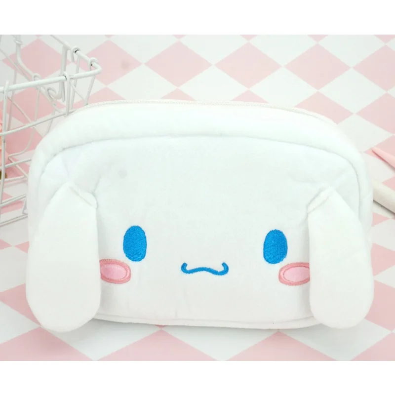 Sanrioed Anime Merchandise My Melody Kuromi Xo Kittlys Plush Bag Anime Kawaii Cosmetic Bag Plush Stationery Pencil Case 19Cm