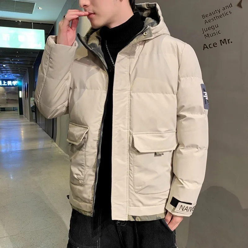

Winter Thiened Warm Bread Coat Trendy Brand New 2025 Men's Haome Loose Sle Cotton Jaet Youthful ular Hooded
