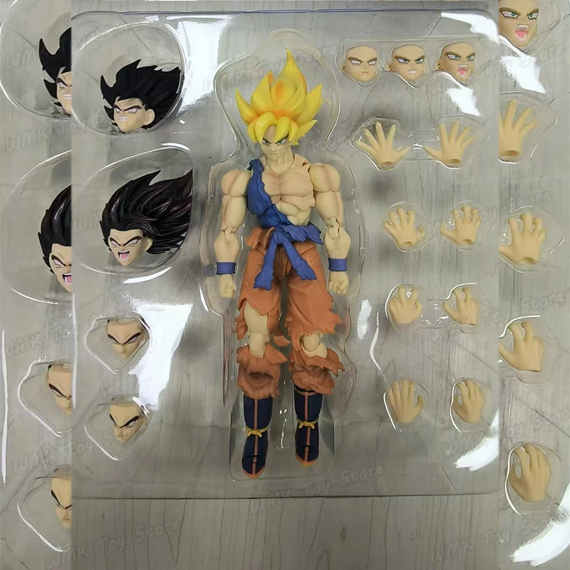 New Black Hole anime Dragon Ball Figure Son Goku action Figurine Battle Damaged Super Saiyan Furious Hero Son Goku Models Custom