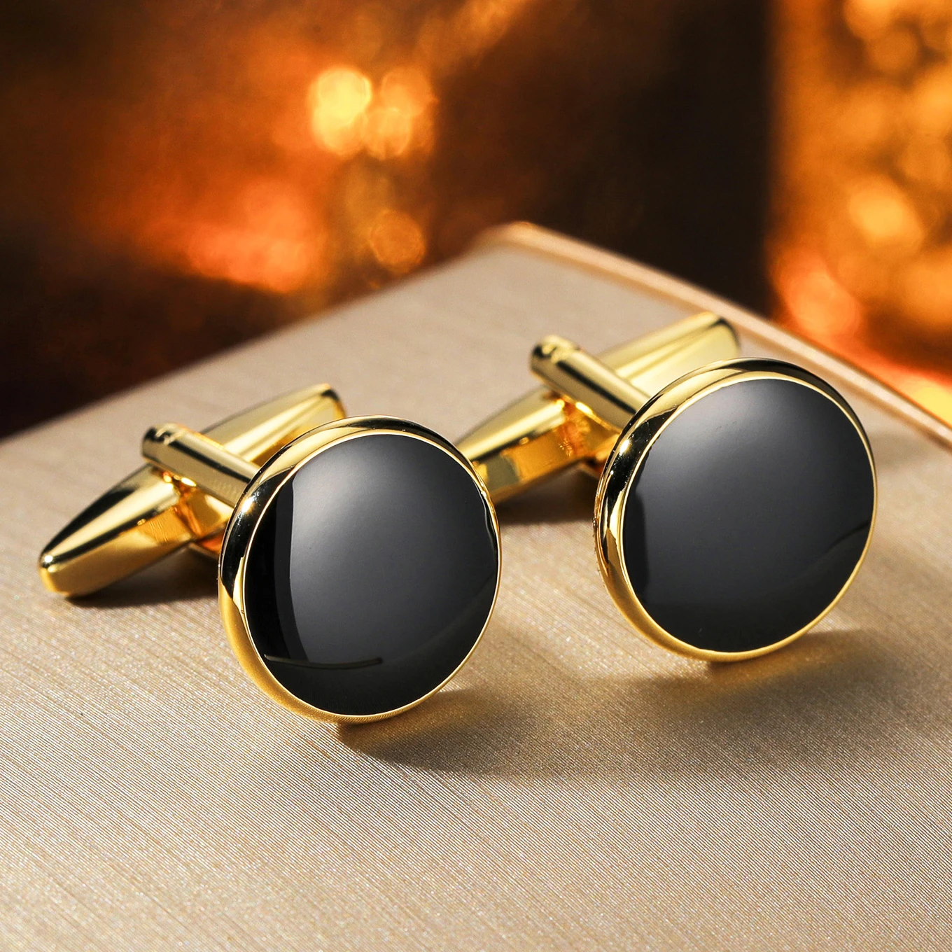 MeMolissa Cufflinks Geometric Blank Cufflinks for Men Gold Silver Color Shirt Suit Wedding Party Birthday Gifts Wholesale