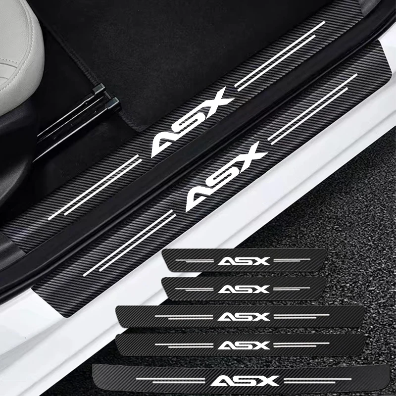 

Auto Carbon Fiber Decals Stickers Car Door Threshold Scuff For Mitsubishi ASX 2010 2011 2012 2013 2014-2023 Accessories