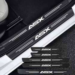 Auto Carbon Fiber Decals Stickers Car Door Threshold Scuff For Mitsubishi ASX 2010 2011 2012 2013 2014-2023 Accessories