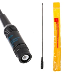 38cm/14,96 pulgadas de longitud RH-771 banda Dual VHF/UHF BNC Walkie Talkie antena de Radio portátil para Baofeng UV-5R P9JD