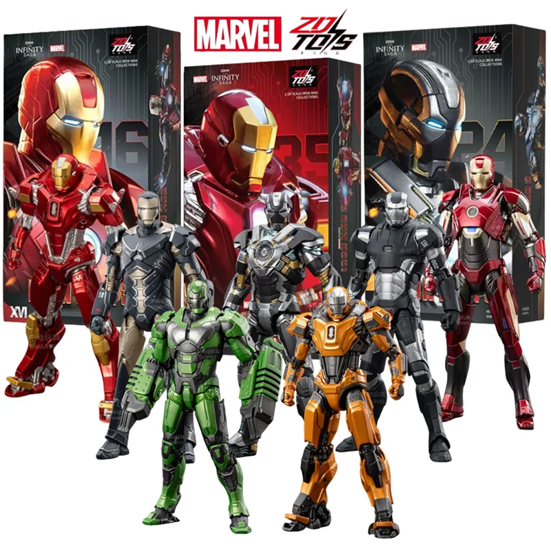 

ZD Toys Железный Человек MK26 Gamma MK36 MK15 War Machine MK2 Фигурка Мстители Масштаб 1:10 Коллекции Железного Человека Игрушечная Модель Подарок