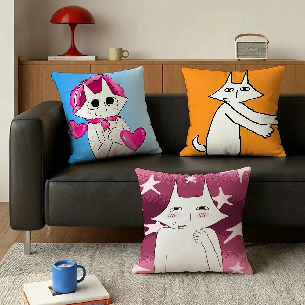 H-House Of Puso Various Sizes Square Pillow Case For Car Home Bedchamber Decor