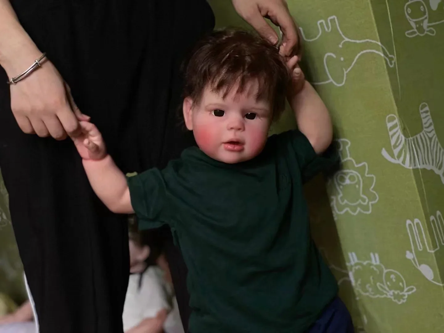 Hotsale enorme boneca reborn boneca peggy terminada boneca feita à mão toque suave real