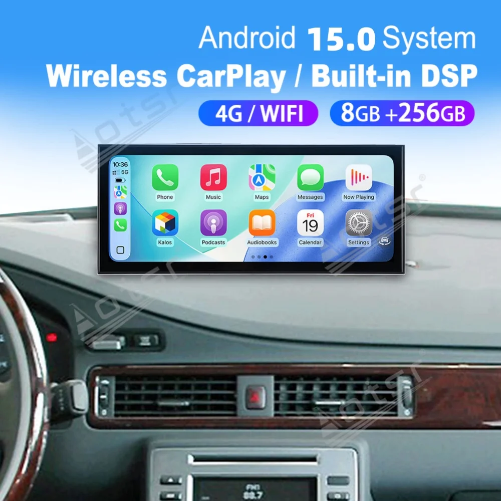 

15,8-дюймовый автомобильный радиоприемник на Android 15 с Qualcomm и CarPlay для Volvo S80 2006-2012, мультимедийный проигрыватель, GPS-навигация, головное устройство