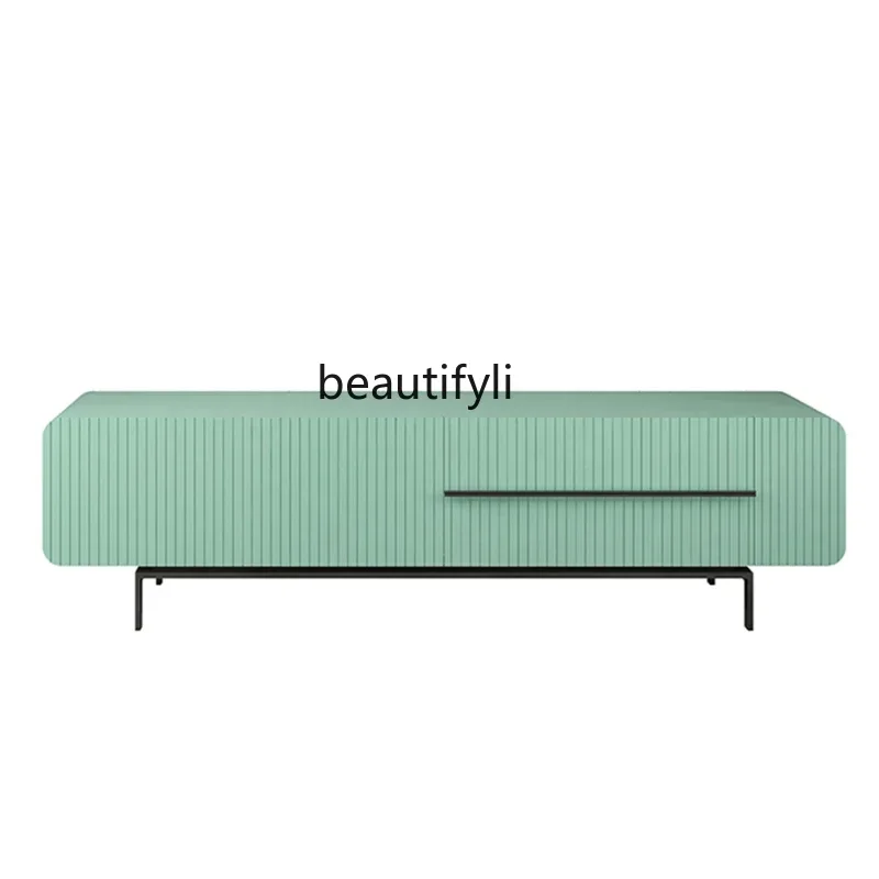 Nordic Light Luxury TV Cabinet, Modern Minimalist TV Locker, Minimalist Italian Heightened