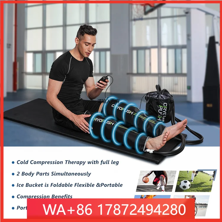 Professional Athlete Rehabilitation Physiotherapy Machine Ice Gel Compression Cold Therapy for Knee Joint Recovery
