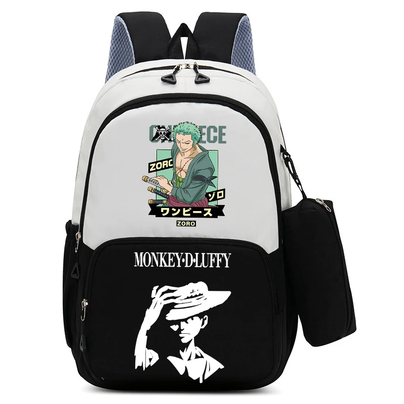Ein Stück Schultasche Bleistift Box Cartoon Junge Mädchen Rucksack Jugend Große Kapazität Tragbare Rucksack Mode Anime Student Rucksack