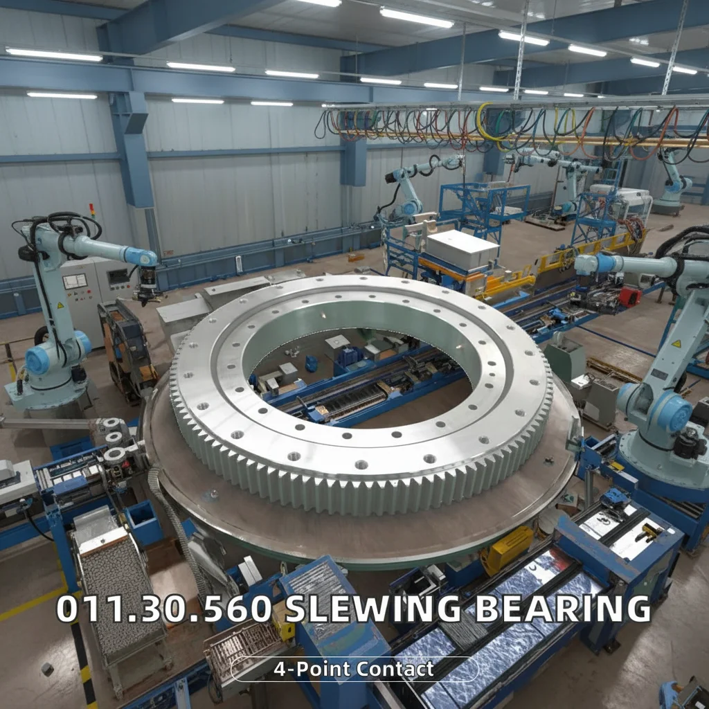 011.30.560 Slewing Bearing Sealed External Gear Single Row Four Point Contact Ball Type For Construction Machinery Boom Lift