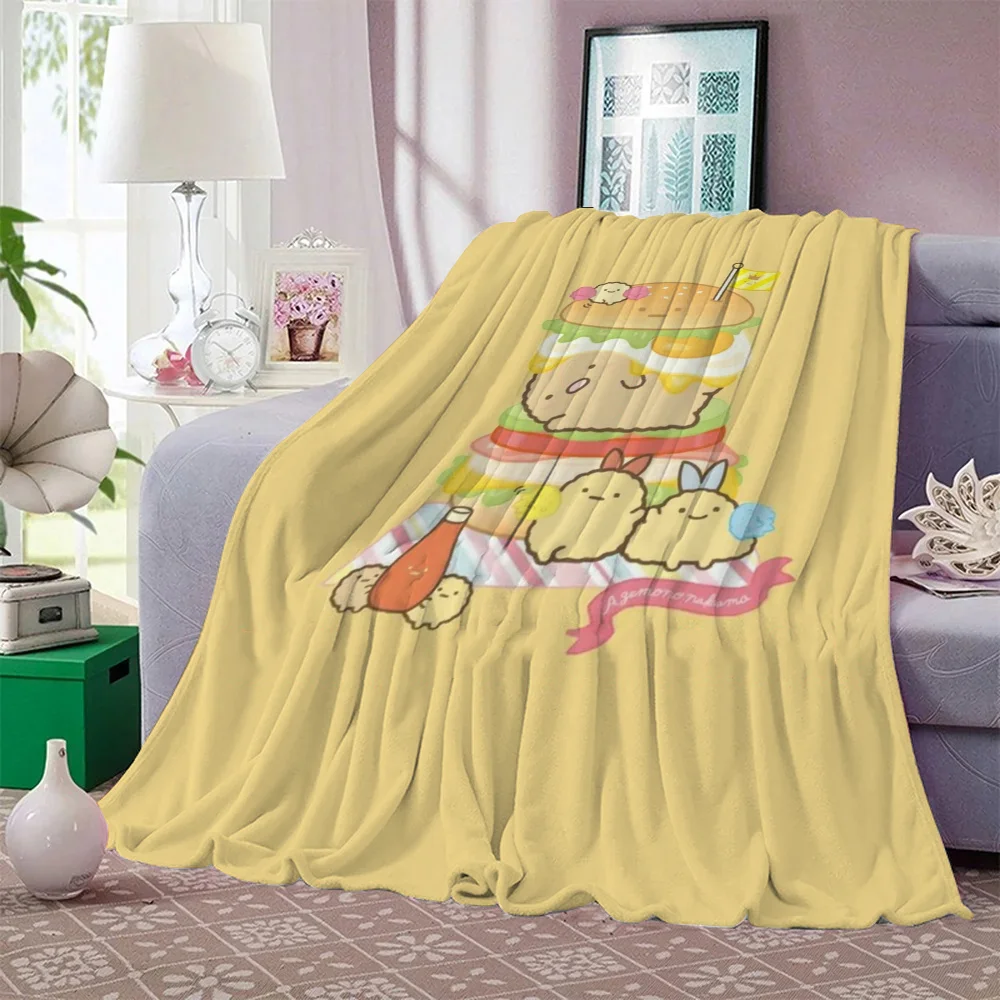 Sumikko Gurashi Woven Blanket Sofa Winter Thick Blankets for Winter Bed Throw Blanket Fluffy Luxury Blankets King Size Knee Soft