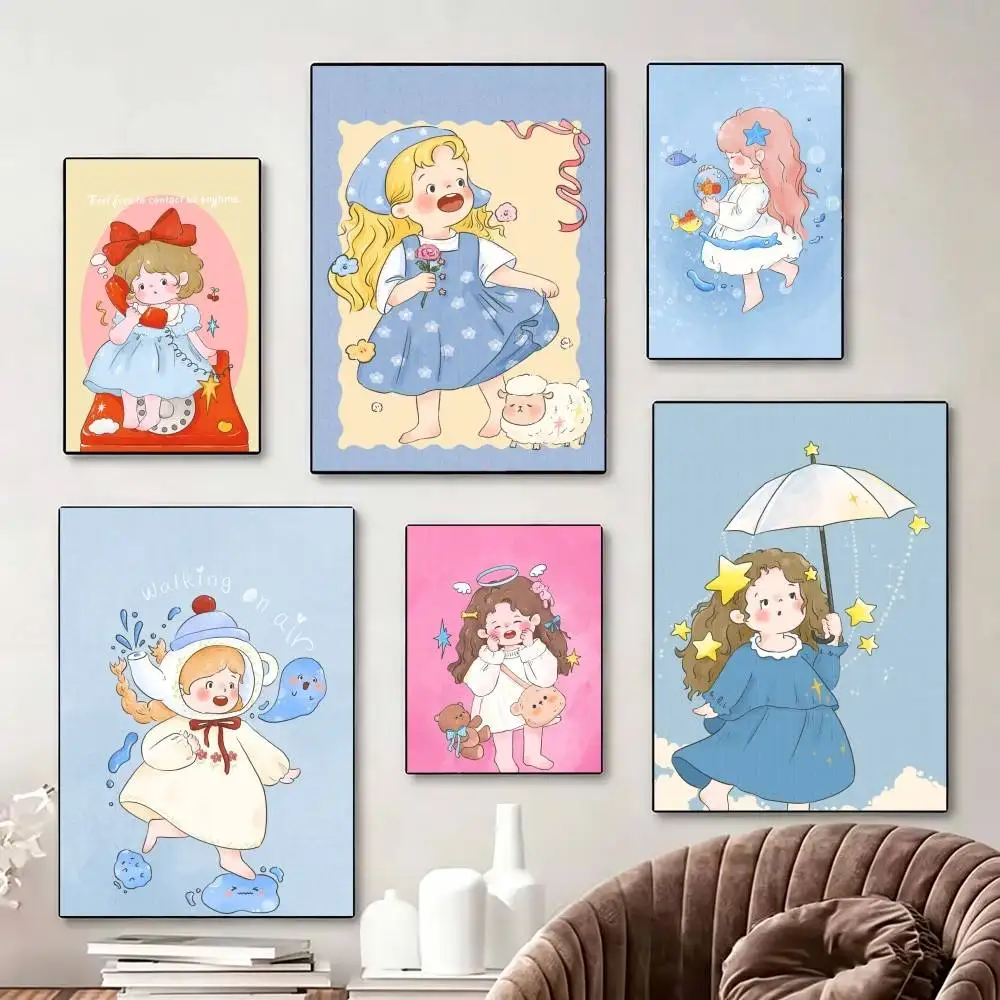 L-Little P-Princess Poster Perfect Space Sticker Self Adhesive for Office Home Theater Wall Art Decor Fancy Gift