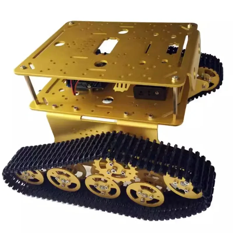 Hot sales WiFi Android IOSAPP remote control TD300 double-layer tracked tank chassis intelligent car