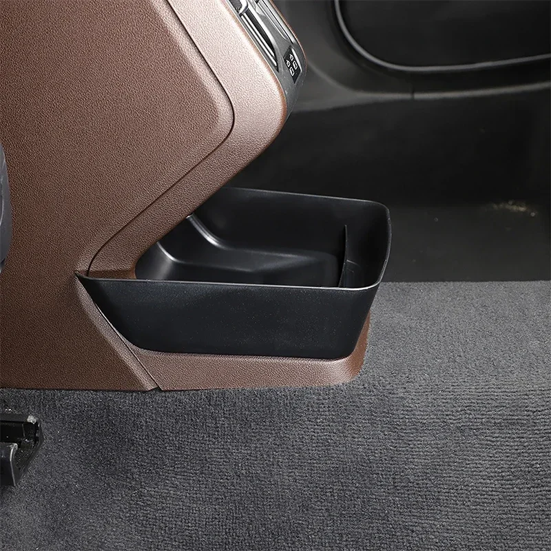 

For BMW X1 U11 2023-2024 ABS black car styling rear exhaust vent under storage box mobile phone tray car interior accessories