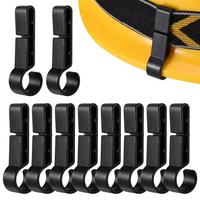 10pcs/set Hard Hat Light Clips Helmet Clips Attachment Head Light Clamps Headlamp Hat Non-Slip Safety Caps Hook Outdoor Tools